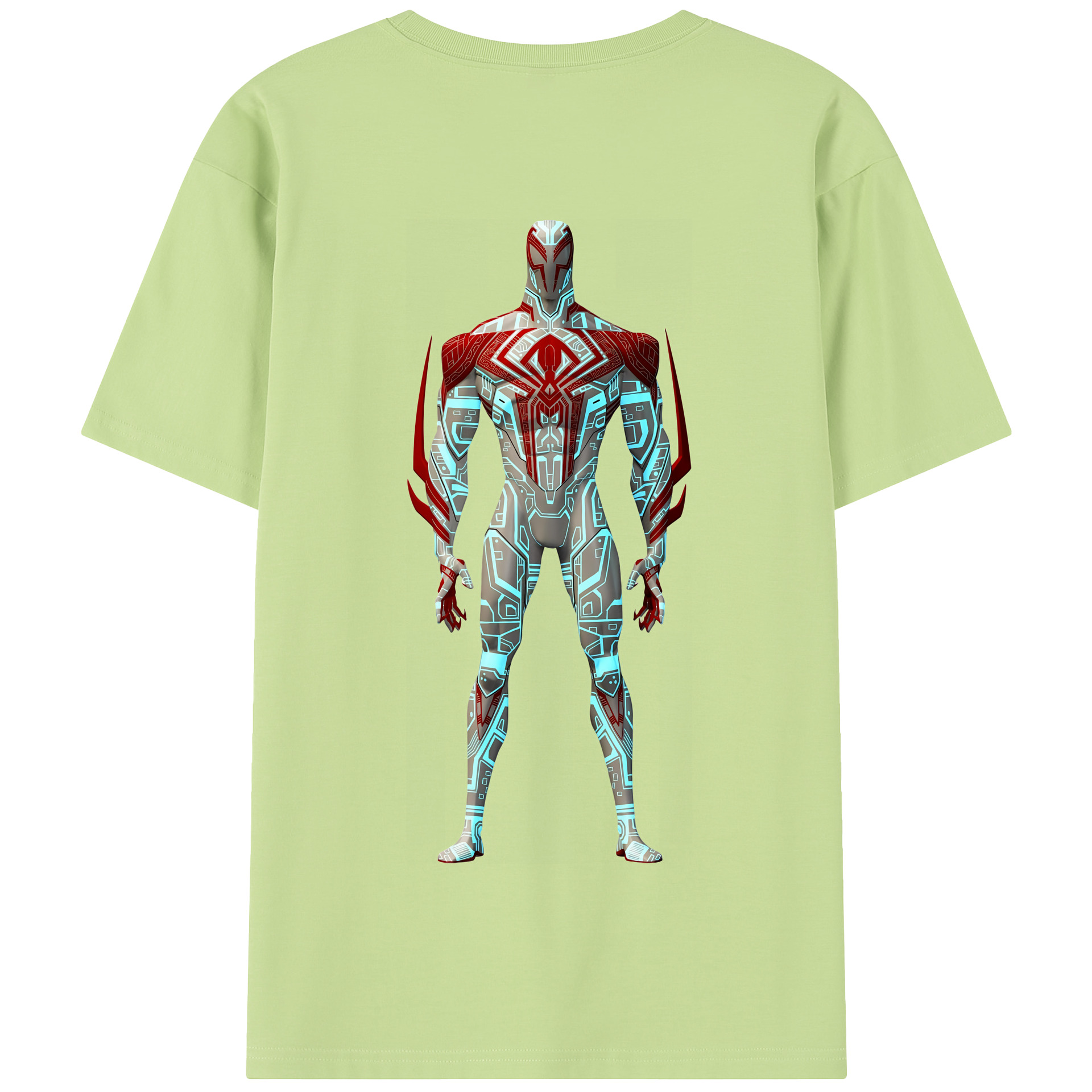 （画像用） Spider Man スパイダーマン 綿100％半袖Tシャツ（背面プリント）
